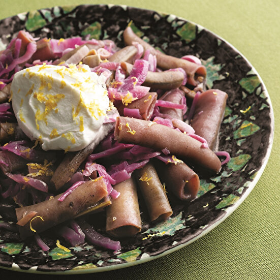 Mor Lahanalı Yeşil Bakla