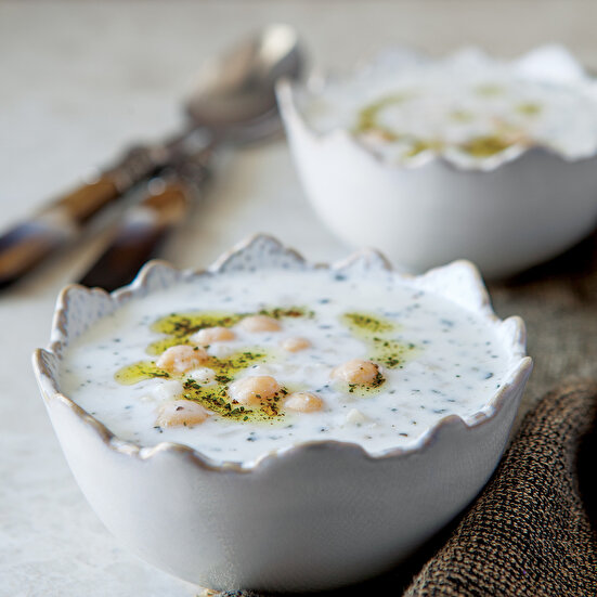 Naneli Soğuk Ayran Çorbası