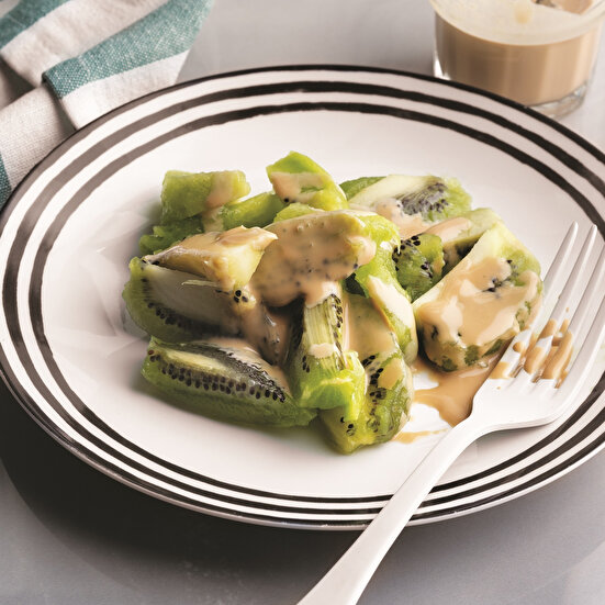 Şekersiz Karamel Soslu Kivi