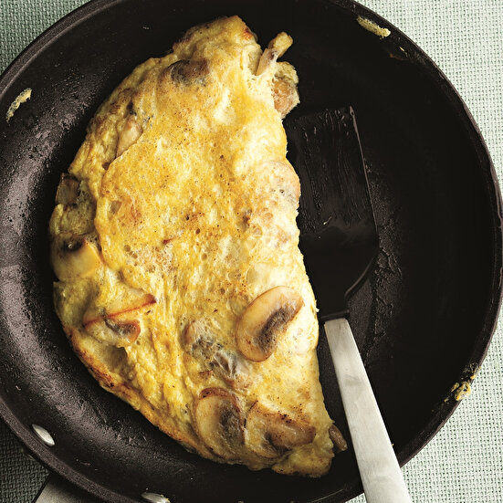 Mantarlı Yulaflı Omlet