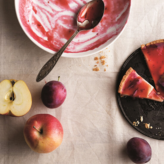 Erikli Pişen Muhallebili Tart