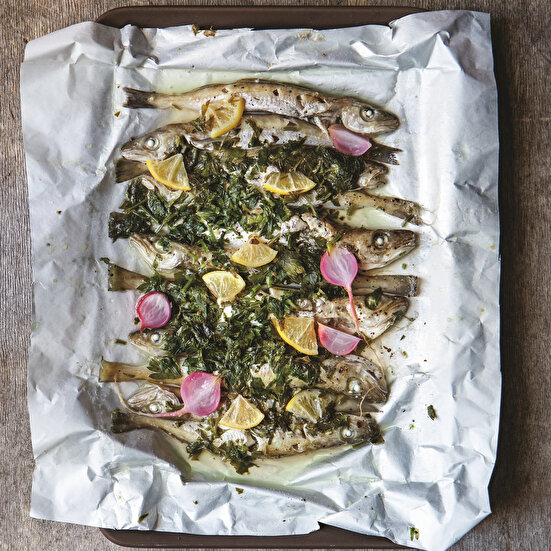 Fırında Turplu Mezgit