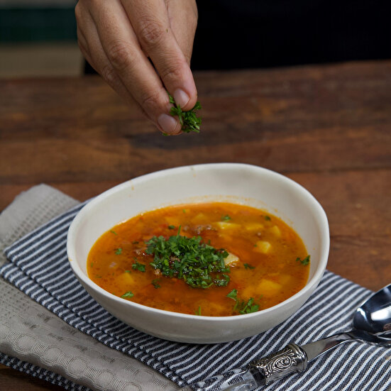 Kıymalı Zencefilli Sebze Çorbası