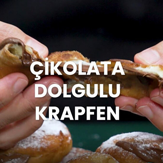 Çikolata Dolgulu Krapfen
