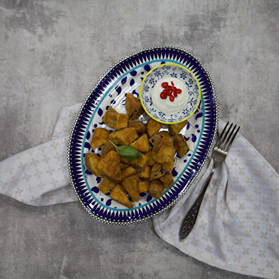 Kızarmış Patlıcan Küpleri