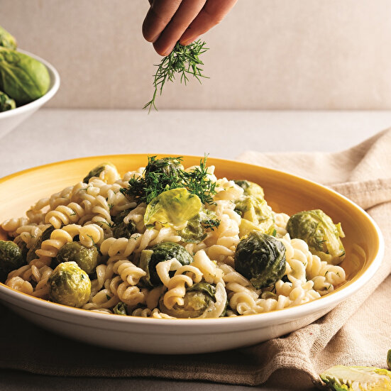 Brüksel Lahanalı Burgu Makarna