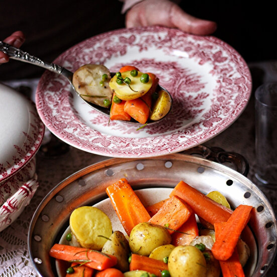 Fırında Kök Sebze