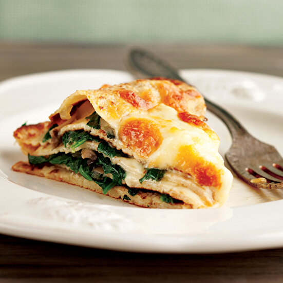 Mantarlı Ispanaklı Krep