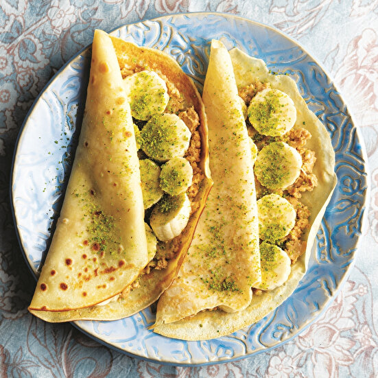 Fıstıklı Muzlu Krep