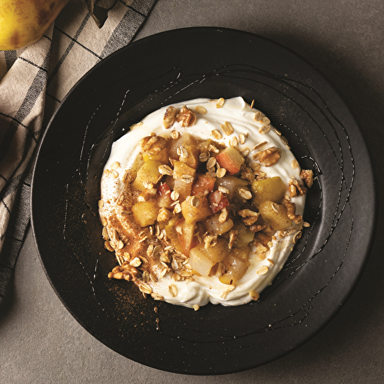 Elmalı Armutlu Yulaf Kasesi