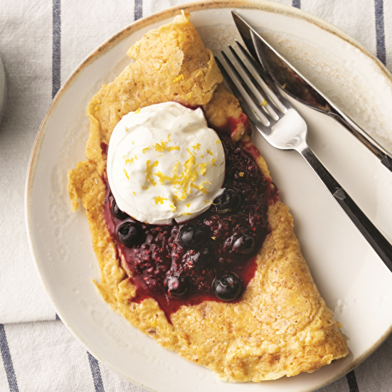 Siyez Unlu Fıstık Ezmeli Krep