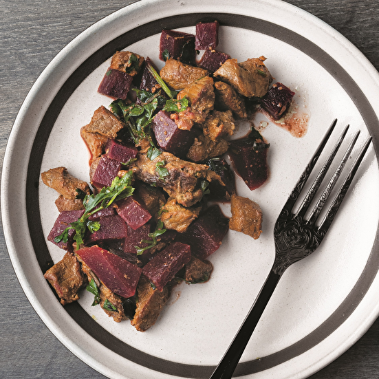 Kırmızı Pancarlı Kuşbaşı