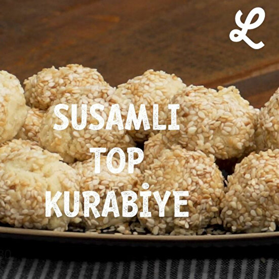 Susamlı Top Kurabiye