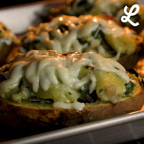 Ispanak Dolgulu Köz Patates