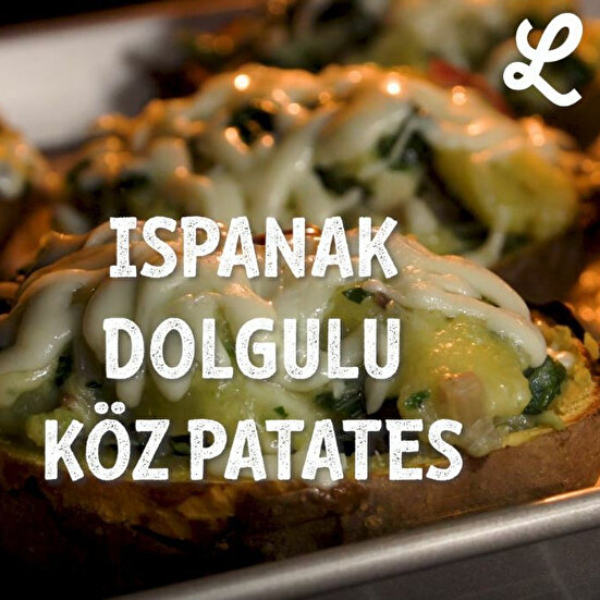 Ispanak Dolgulu Köz Patates