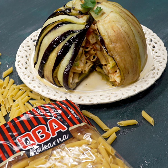 Patlıcanlı Makarna Kapama