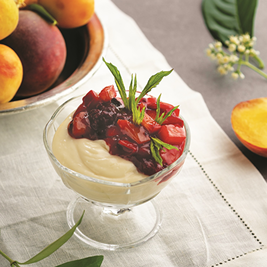 Kupta Şeftalili Muhallebi