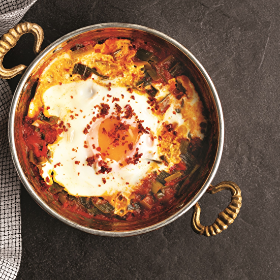 Domatesli Çirişli Yumurta