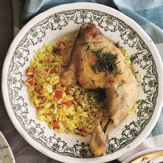 Tavuk But ve Havuçlu Pilav