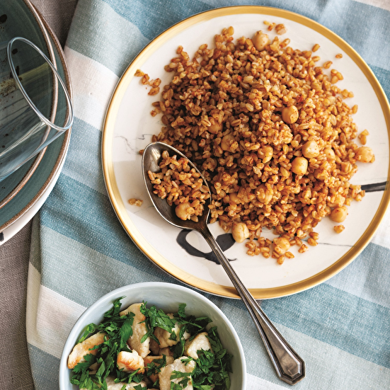 Kuşbaşı Tavuk ve Nohutlu Siyez