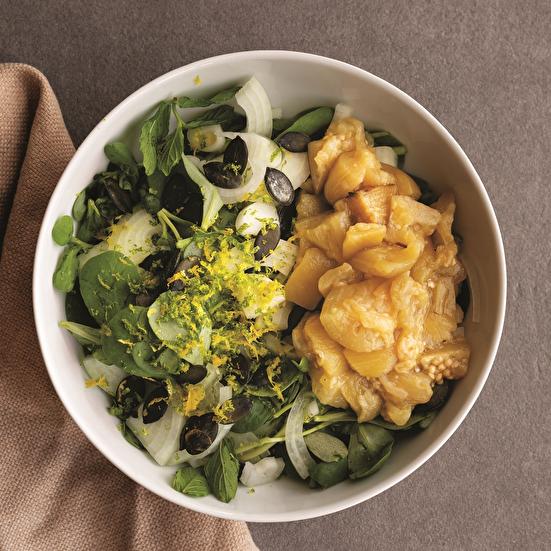 Kabak Çekirdekli Semizotu Salatası