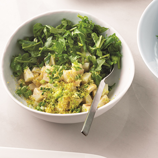 Kerevizli Rokalı Limonlu Salata