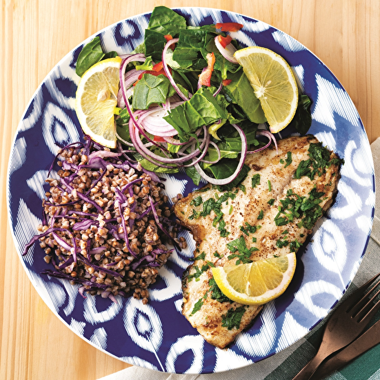 Mor Lahanalı Karabuğday Pilavı