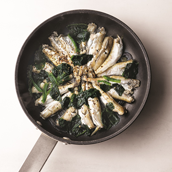 Ispanaklı Mezgit Çıtlama