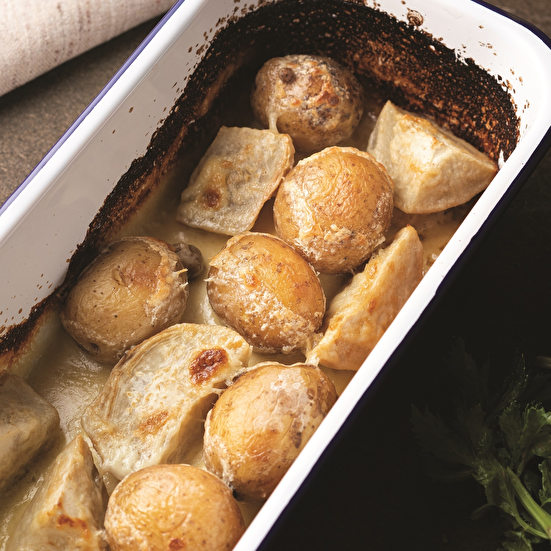 Fırında Patatesli Kremalı Kereviz