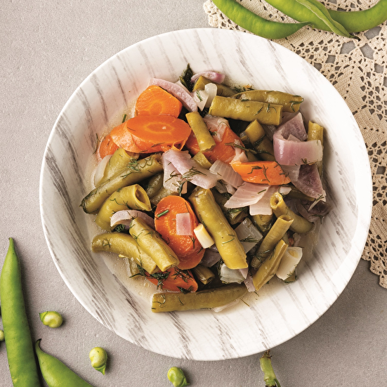 Zeytinyağlı Dereotlu Taze Bakla