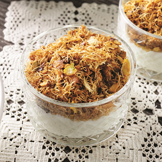 Çıtır Kadayıflı Muhallebi