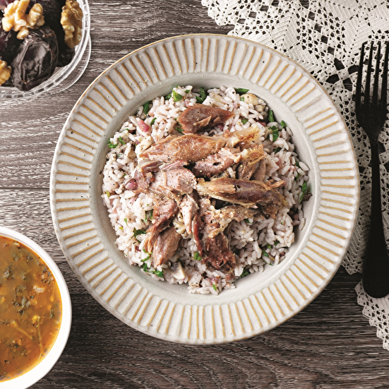 Mantarlı Narlı Pilav