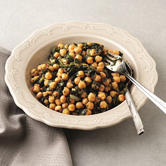 Nohutlu Zeytinyağlı Ispanak