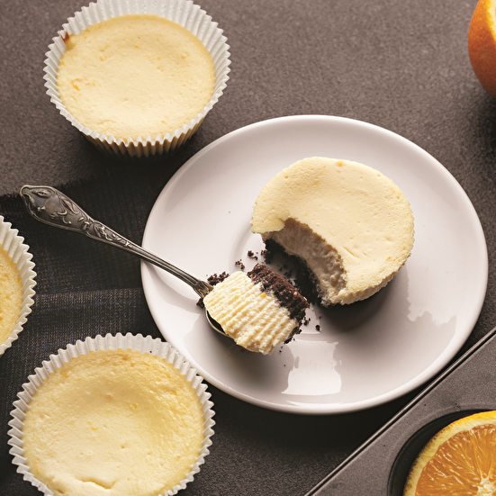 Bisküvili Portakallı Cheesecake