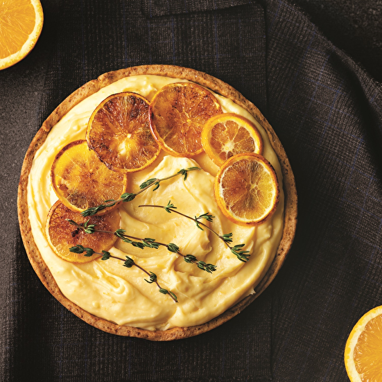 Portakallı Pastacı Kremalı Tart