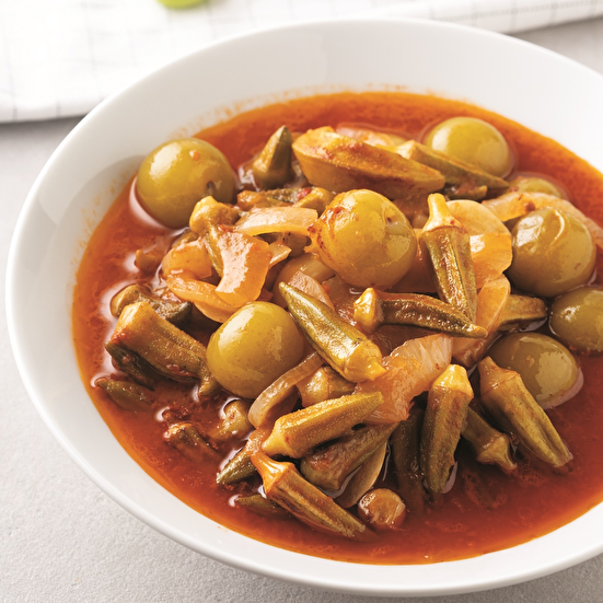 Yeşil Erikli Bamya Yemeği