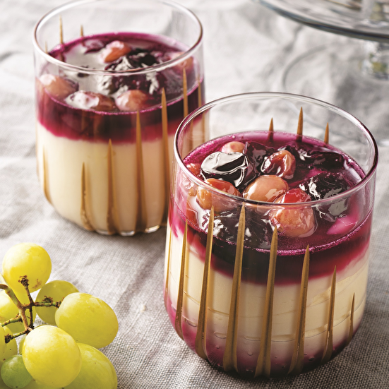 Üzüm Pelteli Muhallebi