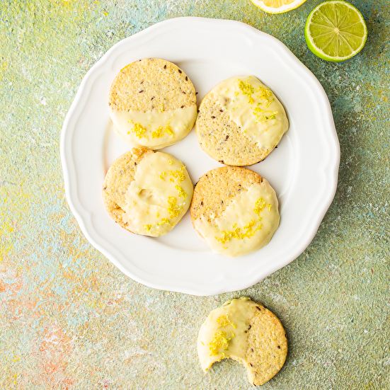 Keten Tohumlu Limonlu Kurabiye