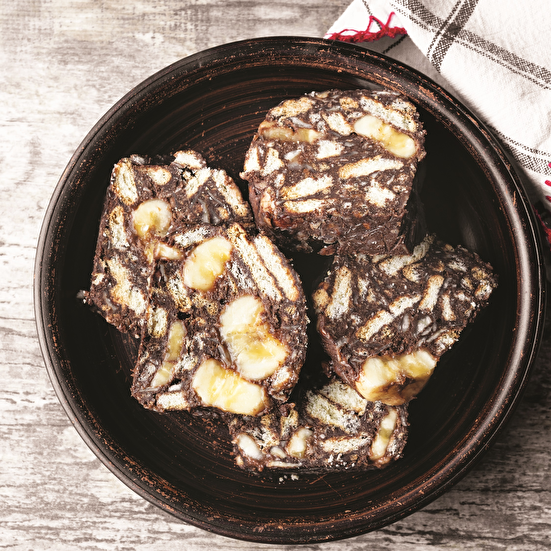 Muzlu Bademli Mozaik Pasta