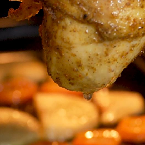 Fırın Izgarasında Tavuk