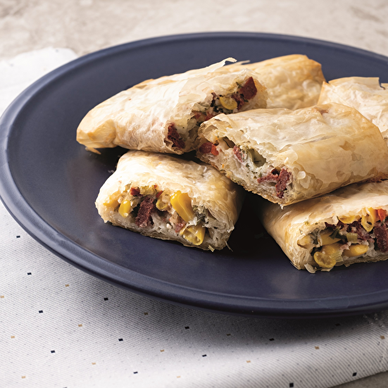 Baklava Yufkasından Bol Sebzeli Paçanga