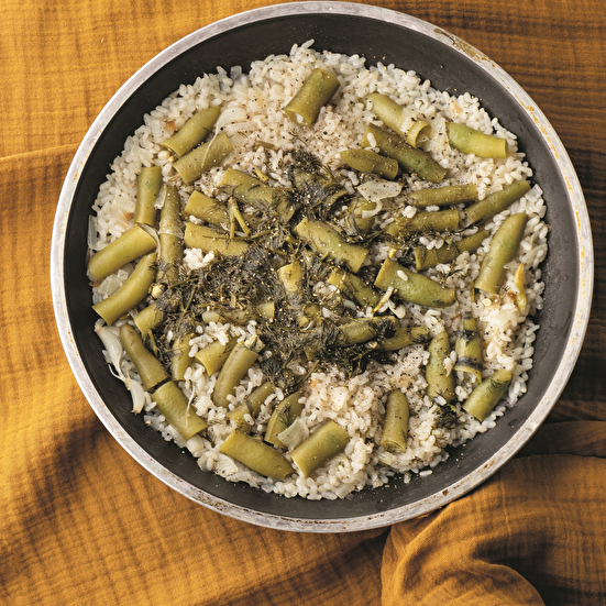 Taze Baklalı Pirinç Pilavı