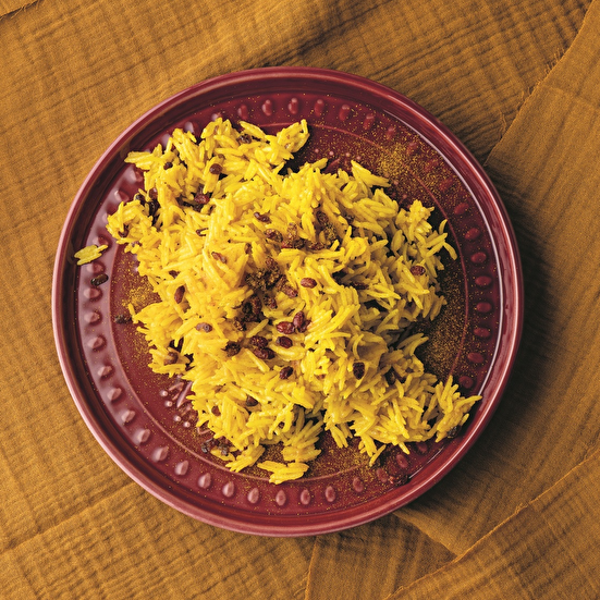 İran Üzümlü Zerdeçallı Basmati Pilavı