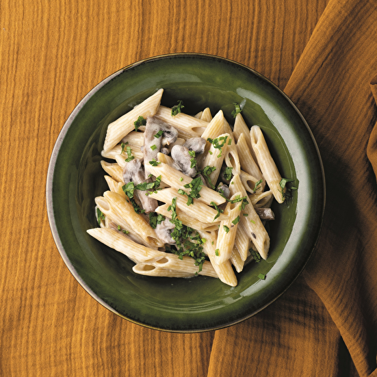 Kremalı Mantarlı Makarna