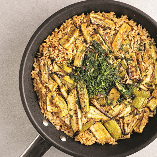 Kabaklı Dereotlu Pirinç Pilavı