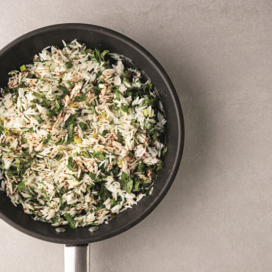 Taze Otlu Basmati Pilav