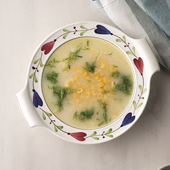 Sarımsaklı Mısır Çorbası