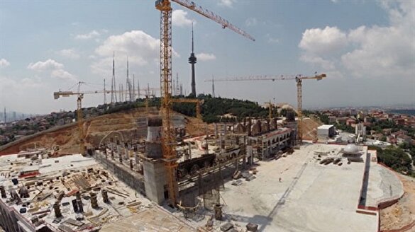 İşte Çamlıca camiinin kuşbakışı görünümü