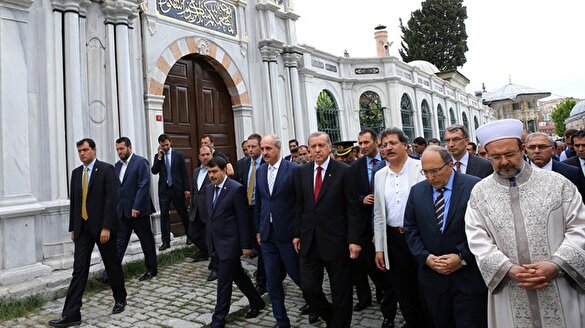 Erdoğan'ın katılımıyla Eyüp Sultan Türbesi açıldı
