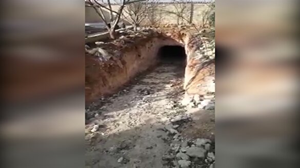 El Bab'ta DEAŞ'ın intihar tünelleri böyle görüntülendi